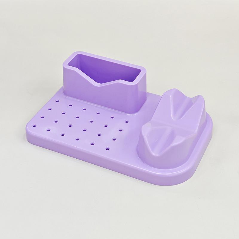 Nagelfräsmaschine Bits Halter Display Für Nagel Training Nagelkunst Zubehör DIY Maniküre Werkzeuge 24 Löcher Schleifer Aufbewahrungsständer