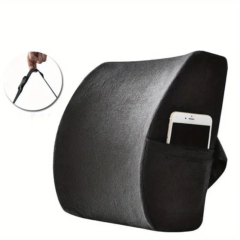 Lumbar Support Cushion Memory Foam Waist Pillow Auto Seat Back Cushion for Car Chair Home Office