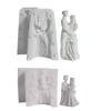 Bouquet 3D Bride Grooms Candle Silicone Mold Home Sculpture Scented Candle-Resin