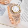 Orologio da Polso Bracciale Donna Bling Cinturino in Metallo Orologio Analogico al Quarzo Lussuoso Elegante Orologio da Vestito Per Festa Appuntamenti Regali