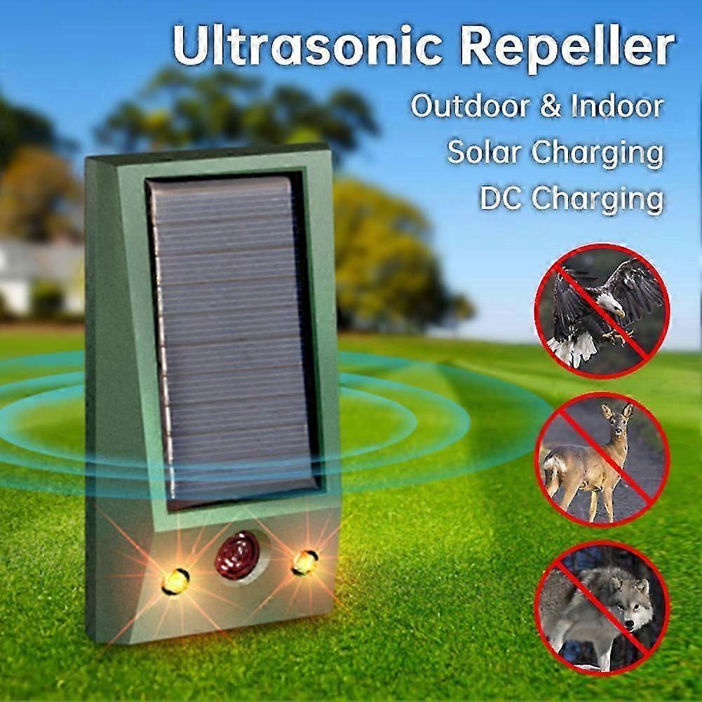 Solarbetriebener Ultraschall-Elektronischer Vogelabweiser Wasserdichter Taubenabwehr