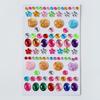Children's 3D Crystal Gem Cartoon Stickers: Shiny Princess Rewards & Educational Stationery
