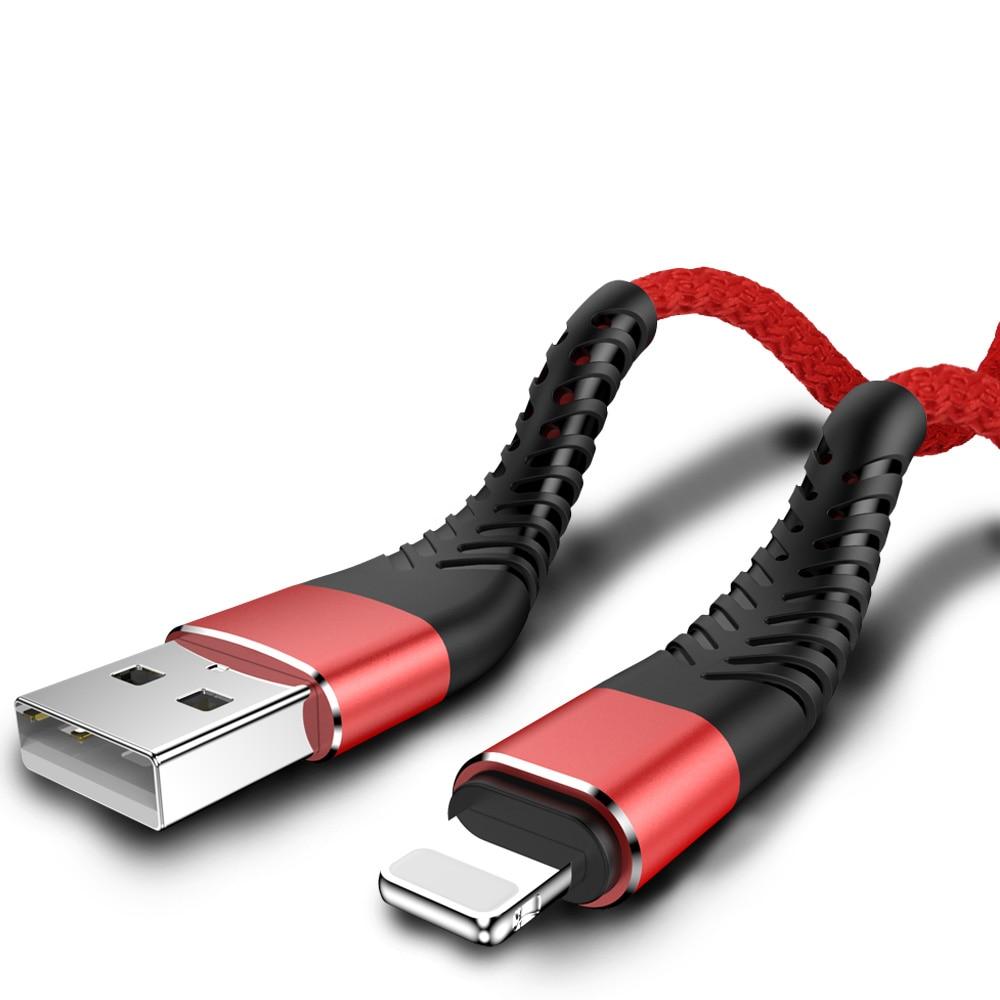 Cavo USB a ricarica rapida per iPhone 12 11 Pro X Max 6 6s 7 8 Plus Apple iPad Origin 2m 3m Cavo per telefono cellulare Cavo per caricabatterie dati