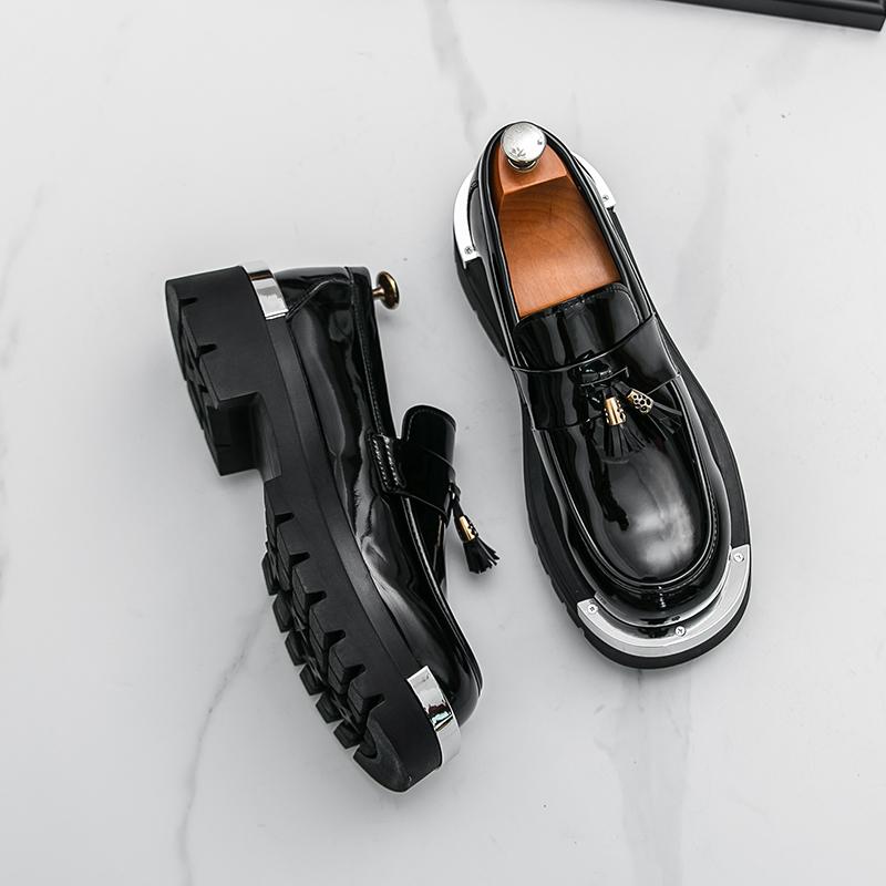 Fashion Fashion Leather Man Casual Shoes Leisure Walk Mens Loafers Moccasins Breathable Slip on Flats Comfy Driving Shoes Business Shoes