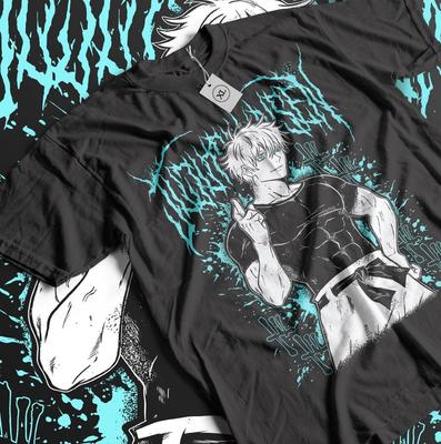 Gojo Satoru T-Shirt Jujutsu Kaisen Nanami Anime Horror Funny Gift Shirt All Size Unisex T-Shirt