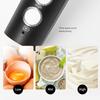 Black Electric Milk Frother Handheld Rechargeable Mini Foam Maker Whisk Stirrer for Coffee Hot Chocolate and Eggs Black