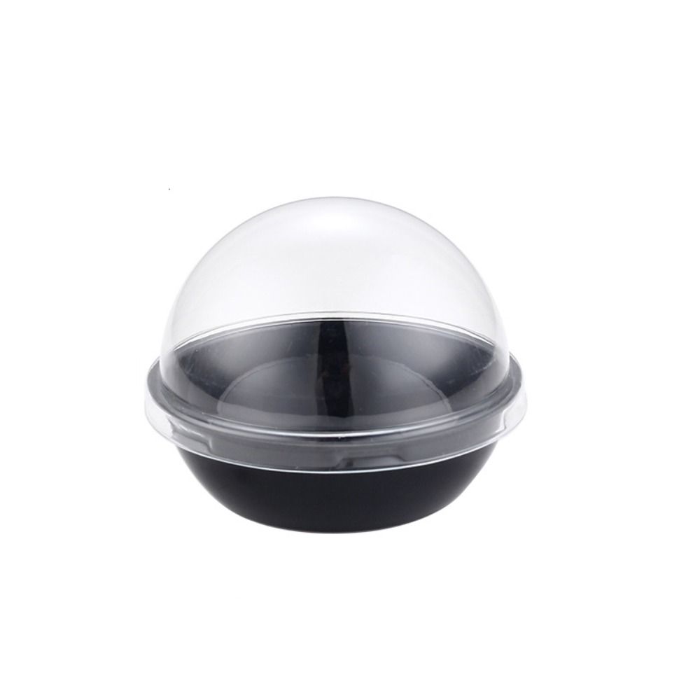 

50 шт. с прозрачной крышкой Яичный желток Хрустящий упаковочный лоток Контейнер для макарон Рождество S