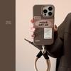 Retro Ins Personalized Label for Apple 16promax Mobile Phone Case Iphone17 Autumn and Winter Lanyard 13/12 Tide