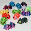 3D Printed Hamster Figures Animal Toys Multi-joint Movable Simulation Big Eyes Home Accessories Crafts Fidget Toy Kids Gifts