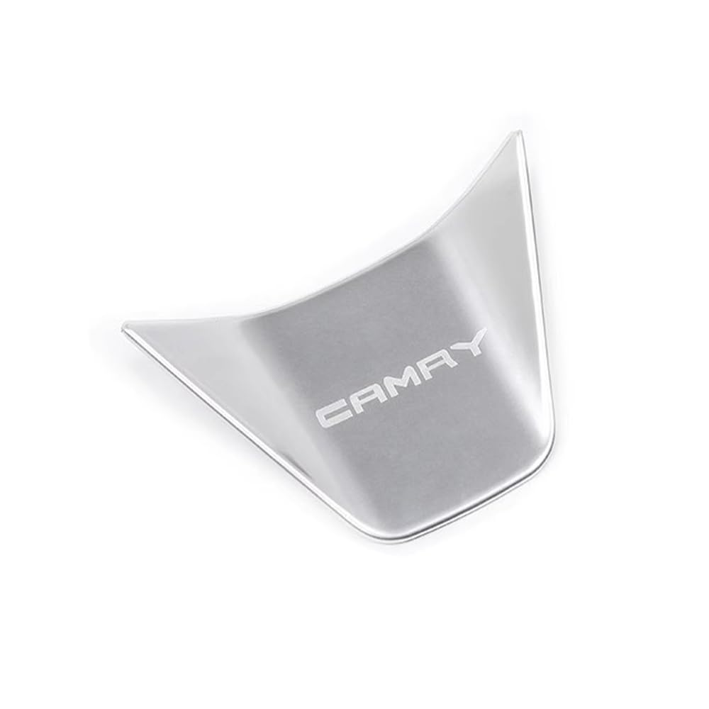 Toyota Camry Steering Interior Stainless for the New 8th Generation Camry Panel, Handle, Panel, Steel, 1-Piece Set, Silver, TAIFY, KMR-05-S,