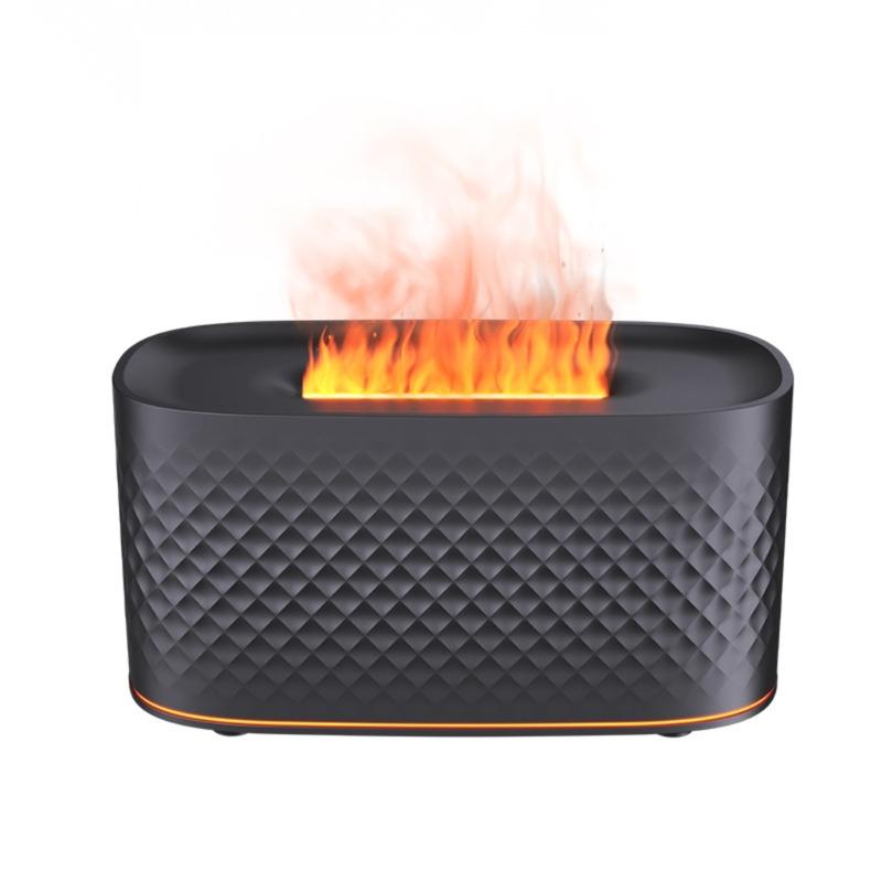 Realistic Flame Humidifier USB Misting Home Dormitory Office Bedroom Desktop With Small Night Light Accessories
