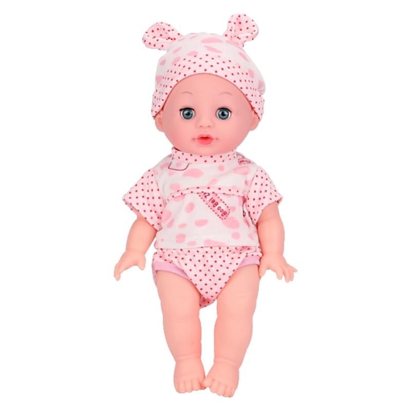 Reborn Baby Dolls Realistic Vinyl Body 13 inch Soft Baby Sleep Boy Girl with Clothing Gift Set for Ages 3years+