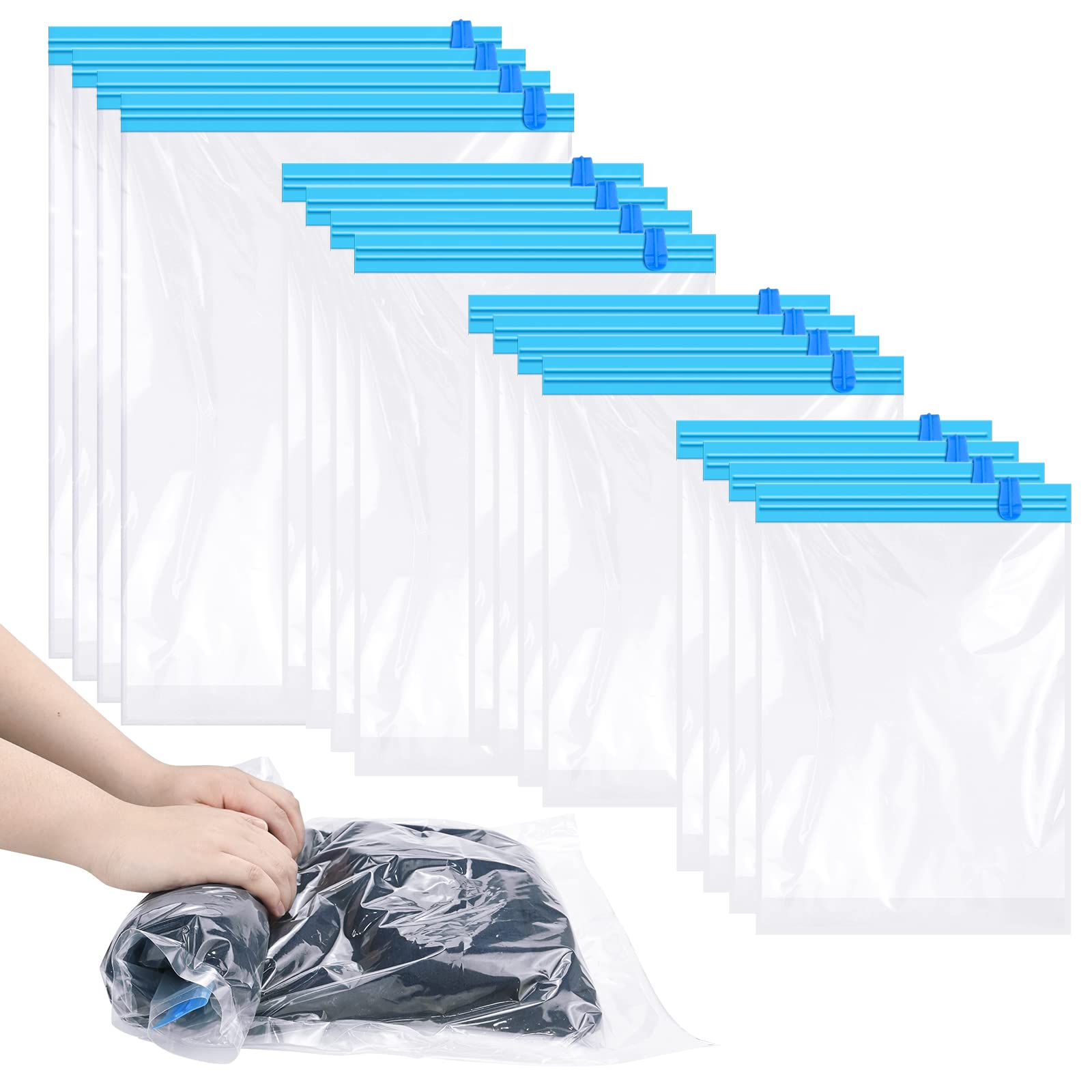 

9 Pack Travel Storage Bags For Clothes Underwear Clothing Travel Accessories Space Saving Bags for Suitcases Organizer 3 Pack S чистый