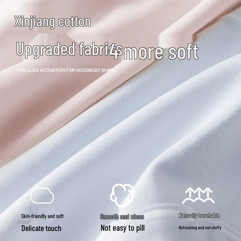 Audifen Women's High-Waist Cotton Menstrual Underwear 3-Pack