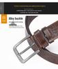 Men's European & American Leather Belt with Alloy Pin Buckle
