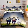 Soccer Players Walking Together. Bedding Sets Duvet Cover Sets Duvet Covers Pillowcases(1 * Duvet Cover 2 * Pillowcases Without Duvet Insert)