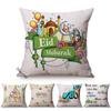 Muslim Ramadan Kareem Sofa Decoration Pillow Case Islamic Festival Eid Mubarak Style Cotton Linen Cushion Cover 45X45Cm