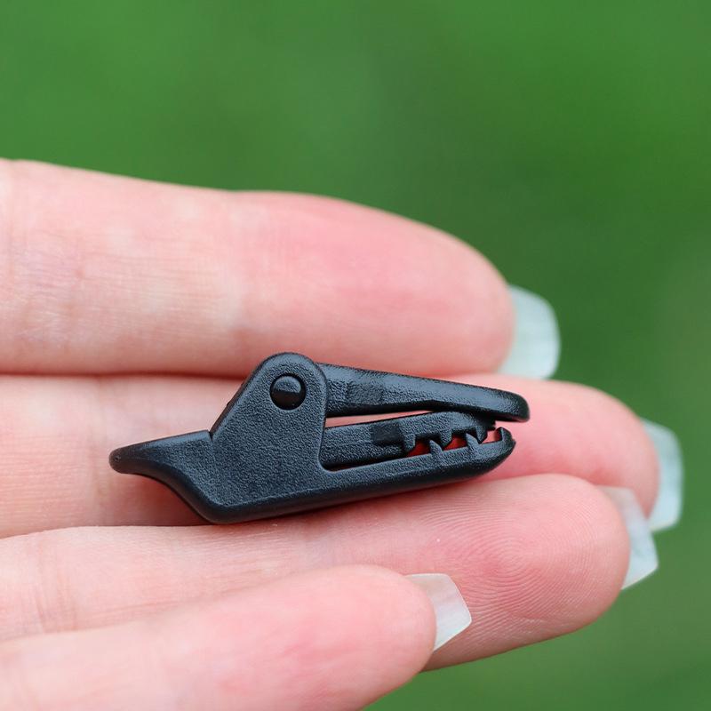 10Pcs Outdoor Tarpaulin Clips Camping Tents Awning Wind Rope Clamp Equipment Plastic Clip Buckle Fixed Jaw Grip Hook Accessories