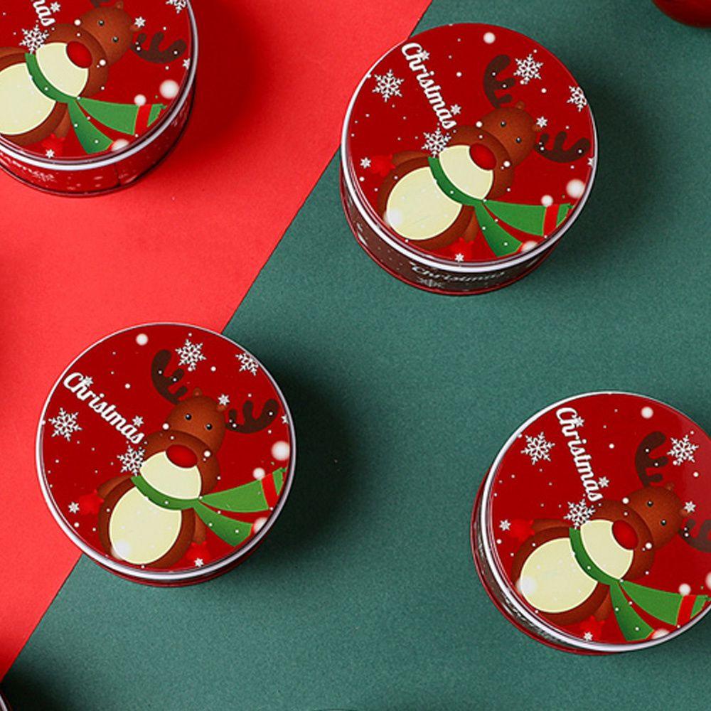Supplies Candy With Lids Cookie Box Christmas Tin Gift Box Storage Containers Tinplate Gift Boxes