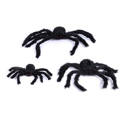 Halloween-Plüsch-Dekoration mit Spinnennetz für draußen