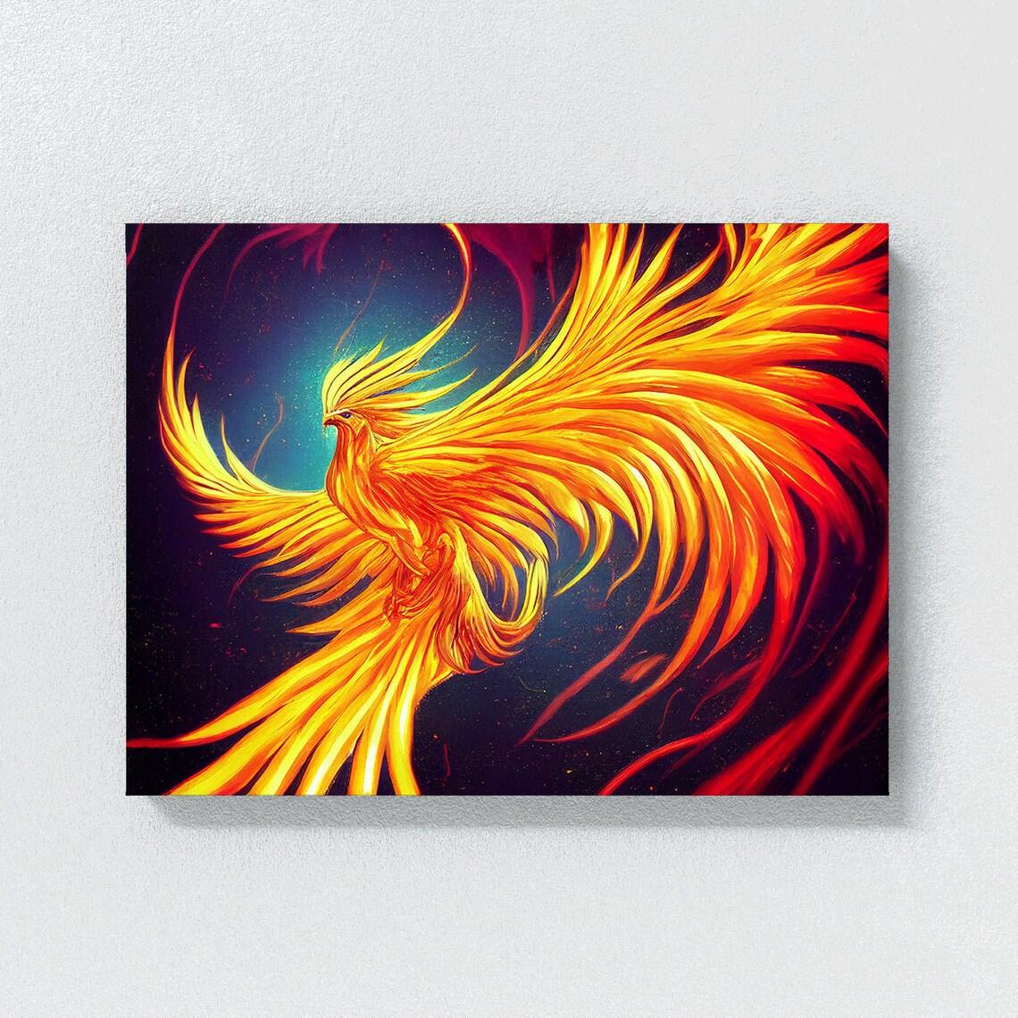 

Фенікс Плакати та принти Китайські міфологічні тварини Настінне мистецтво Картина Картина на полотні Сучасна вітальня Домашній естетичний декор 30x40cm No Framed