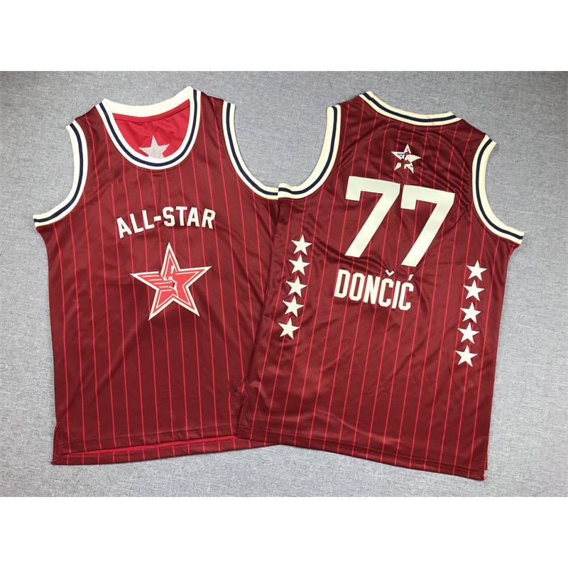 Kids Basketball Jersey All-Star Team Uniform Sleeveless James Curry Antetokounmpo Doncic Jordan Boys Girls Sportswear