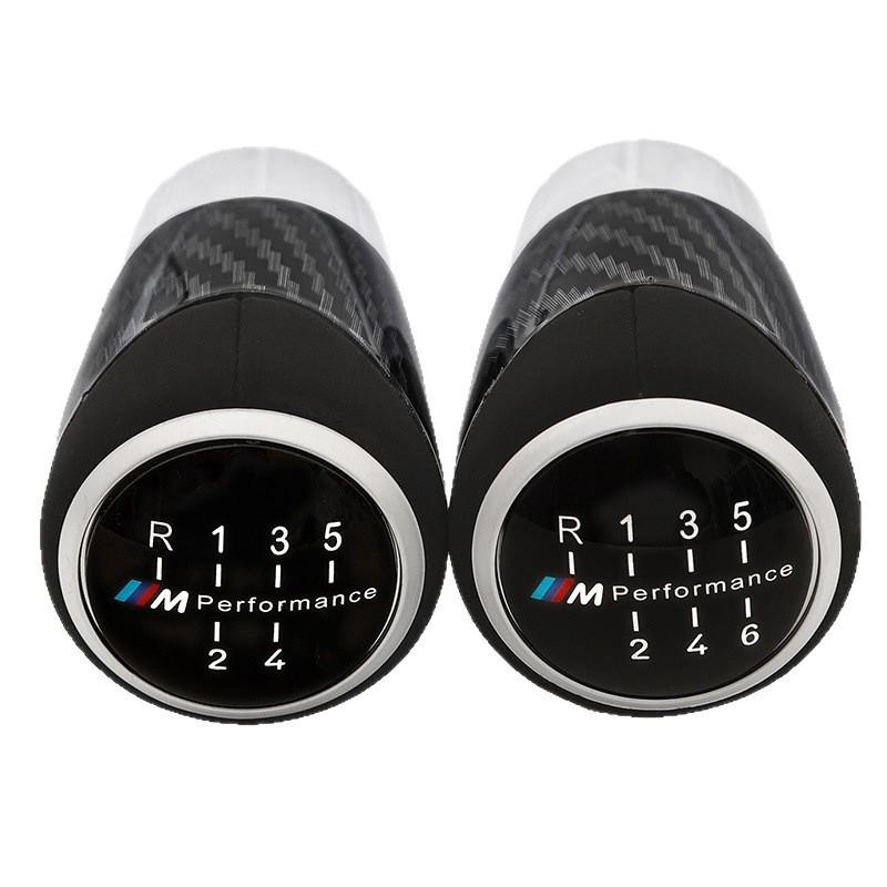 BMW hlavice řadicí páky styl karbonová vlákna semiš