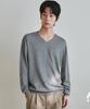 Wednesday Oasis Washable Minimal V-Neck Knit_Gray(Wc26-Kn20)