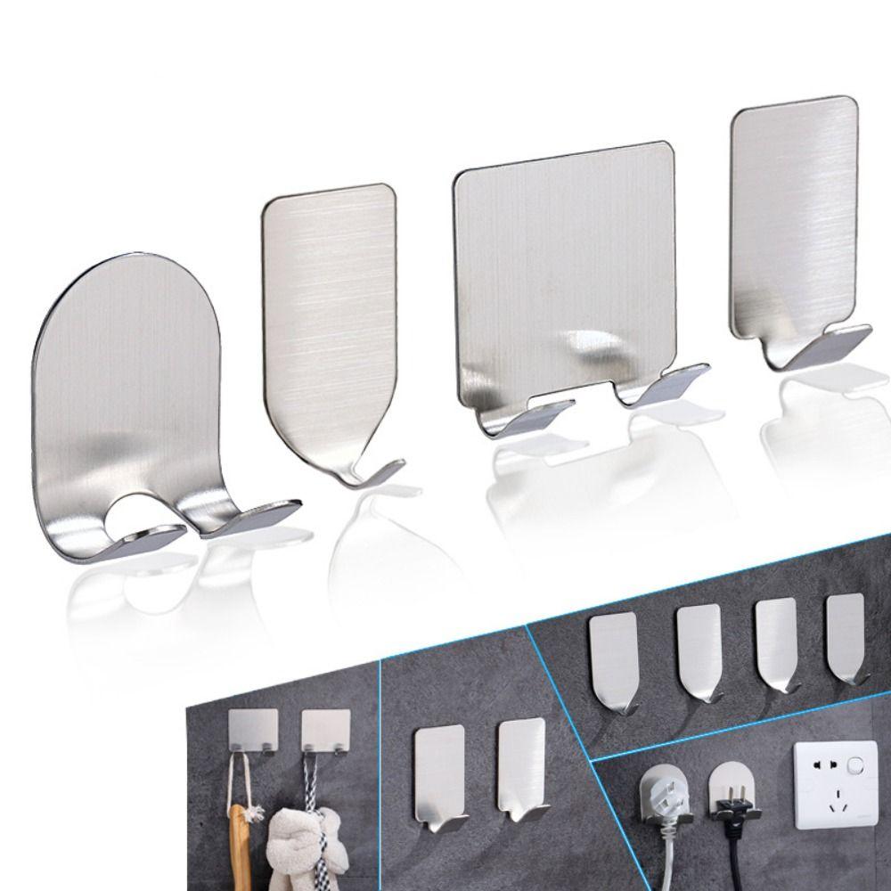 

Крючок для хранения из нержавеющей стали, настенные металлические полки, крючки, полезные бритвы для организации ванной комнаты