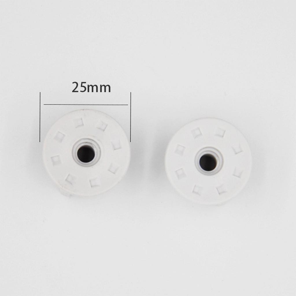 Strong Plastic & Metal Toilet Seat Mounting Hardware Set M6 Thread Toilet Hinges Fasteners for Secure Hinges Installation