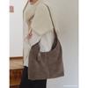 Aberdeen Suede Leather Shoulder Bag Top Beige Dcba6f131i2