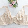 Large Size Fat Mm with Steel Rim Thin Cotton Cup Bra Wind Thin Style Large Chest Lace Large Size Underwear Women