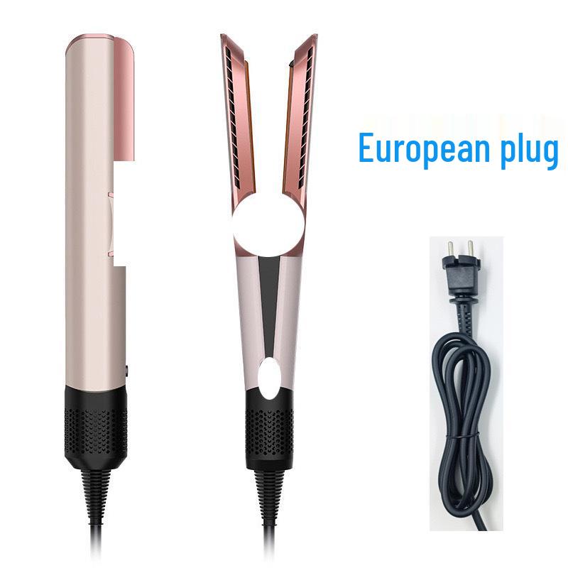 מייבש שיער ומחליק במהירות גבוהה HT01: כלי עיצוב ביתי 2 ב-1 עם בקרת טמפרטורה קבועה