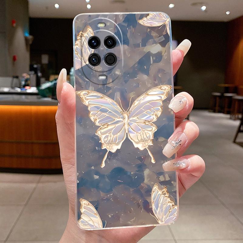 Nova14 Case Clear Luxury Fashion Butterfly Flower Soft TPU Silicone Back Cover For Huawei Nova 14 Pro Transparent Phone Cases