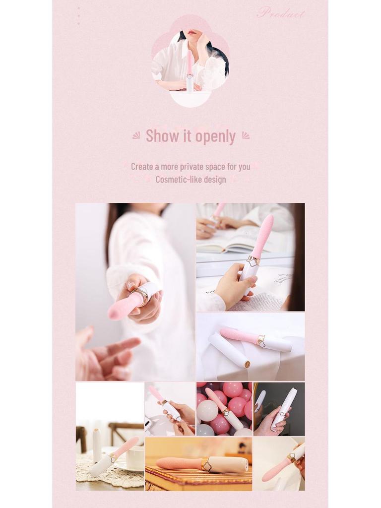 Miji Lip Glaze Vibrator: Women's Massage Stick and Handheld Masturbator Set (100 Pieces)