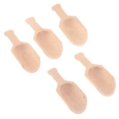5 Stücke 8Cm Holz Scoops Badesalz Löffel Candy Mehl Löffel Scoops Küche Utensil