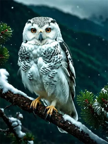 Diamond Painting Kits Owl Tree Full Round Embroidery Mosaic Animal Landscape Wall Decor