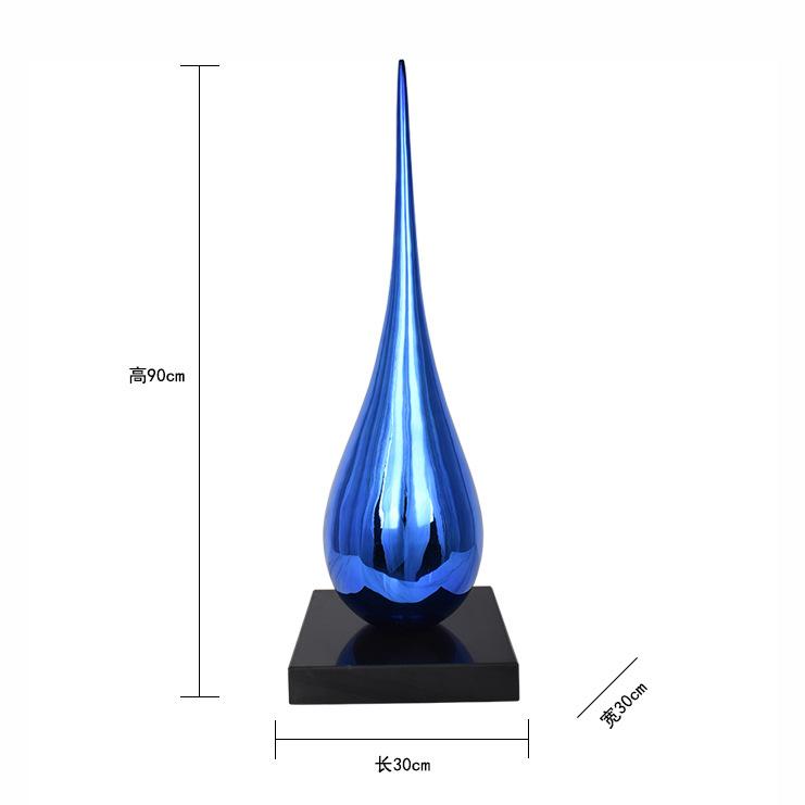 Home Decorations House Sculpture Accessories Nordic Creative Personality Statue Office Bedroom Living Room Water Drop Ornaments
