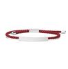 Stainless Steel Accessories and 2mm Adjustable Braided Rope Custom LOGO Men Bracelet