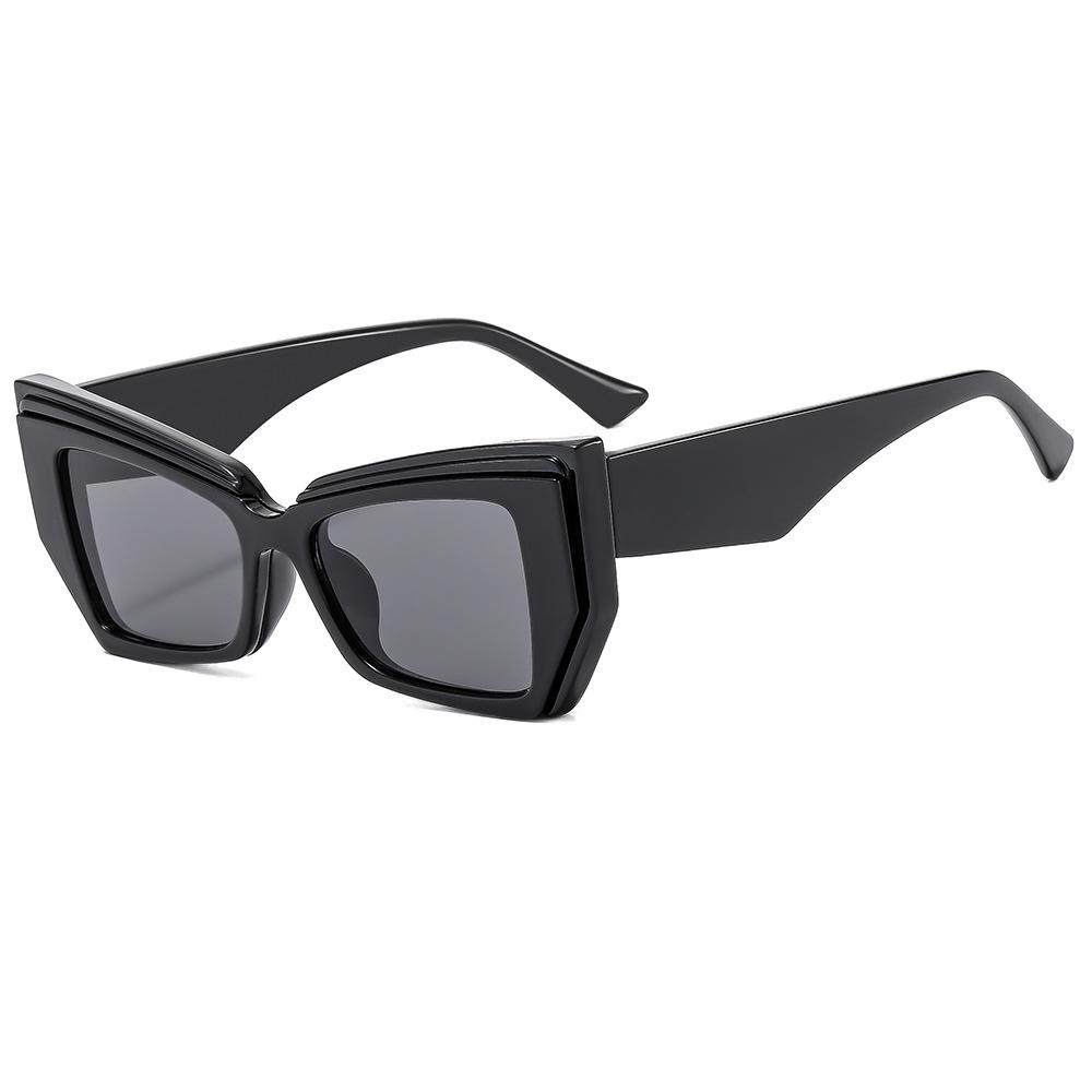 2024 New Trendy Women Colorful Sunglasses Custom logo Fashion Vintage Irregular Shaped Uv400 Sunglasses Color