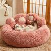 Dogs Fuzzy Nest Bed Cute Bear Paw Design Cat Sofa Bed Soft Fluffy Cushion Plush Cozy Pet Sleeping Bed for Small Medium Large Dogs And Cats