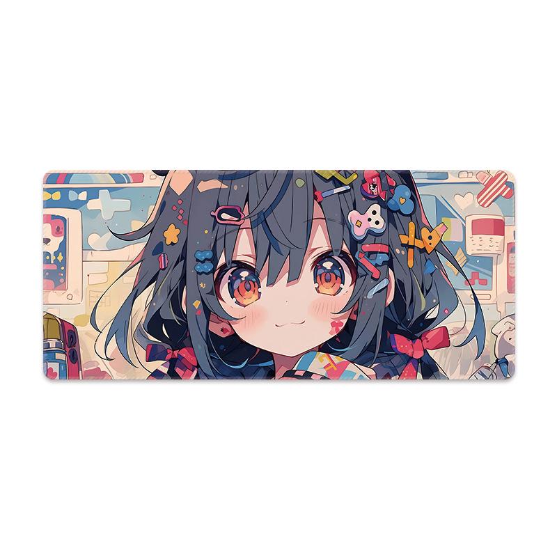 Extra Large Non-Slip Anime Girl Mouse Pad for Gaming and Esports