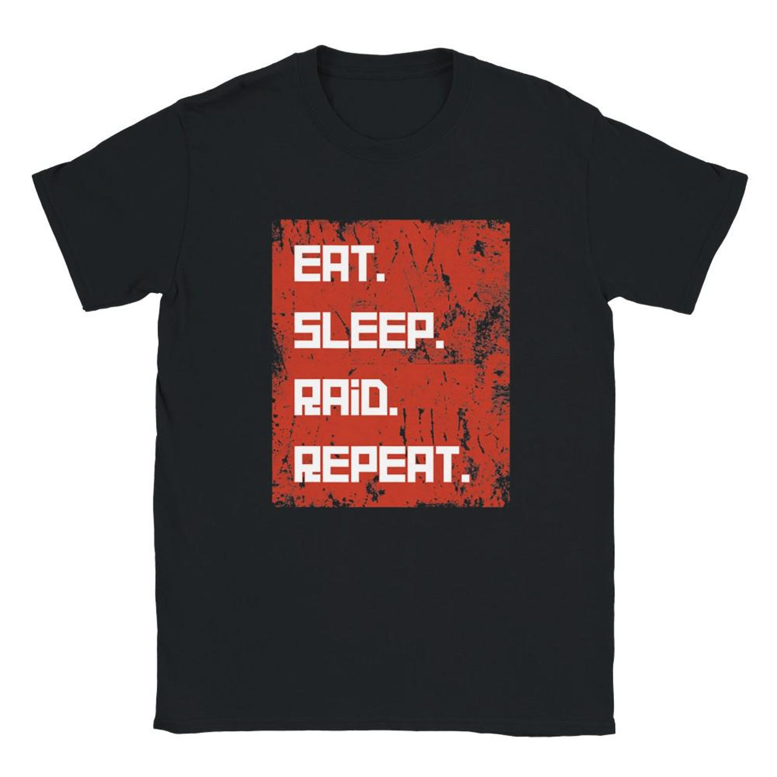 Rust Gamer T-Shirt – Eat Sleep Raid Repeat, Facepunch Studios S