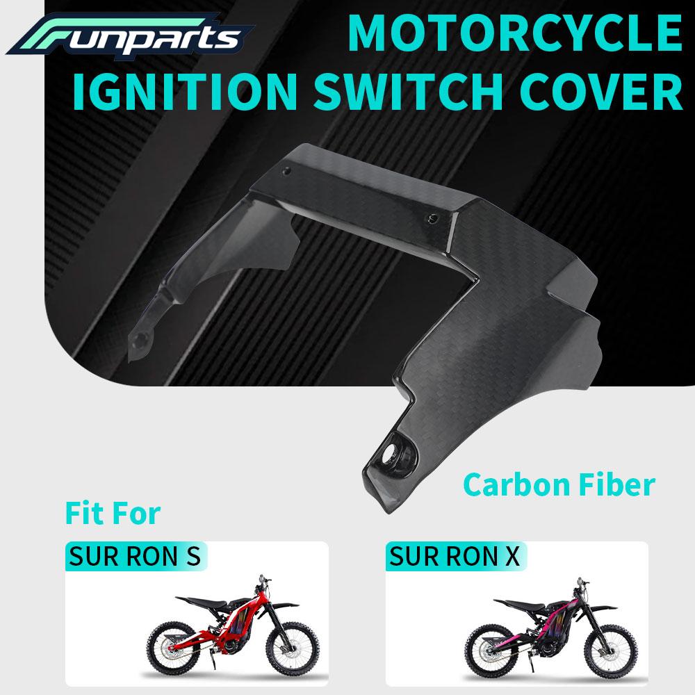 Funparts Carbon Fiber Motorcycle Spare Parts Controller Shield Guard Cover For Sur-Ron Surron S X Lightbee Light Bee S X