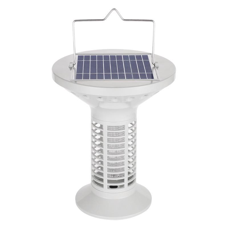Waterproof Solar LED Mosquito Killer & Decorative Outdoor Garden Lamp Solar White Cylinder Mosquito Killer Lamp