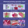 30x40cm Oil  Canvas Diy 5D      Material  Kit Elephant-shaped Pattern Full Rhinestone Embroidery Home Decoration