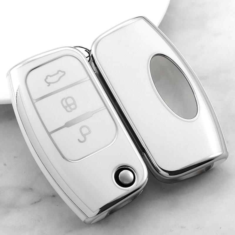 For Ford Focus 2 3 Mk3 Mk4 Fiesta Mk8 Mk3 Mk7 Puma Car Key Case Cover Mondeo Mk5 Mk4 Explorer Ecosport Kuga C Max Bronco Mustang