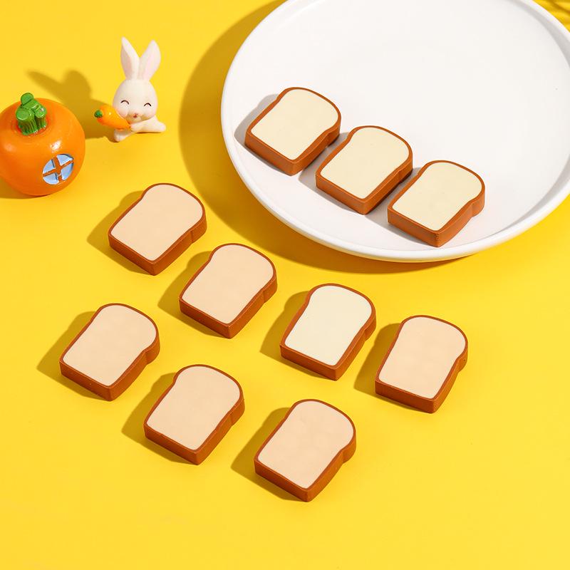 Creative Food-Shaped Bread Eraser Set for Children's Day Gifts