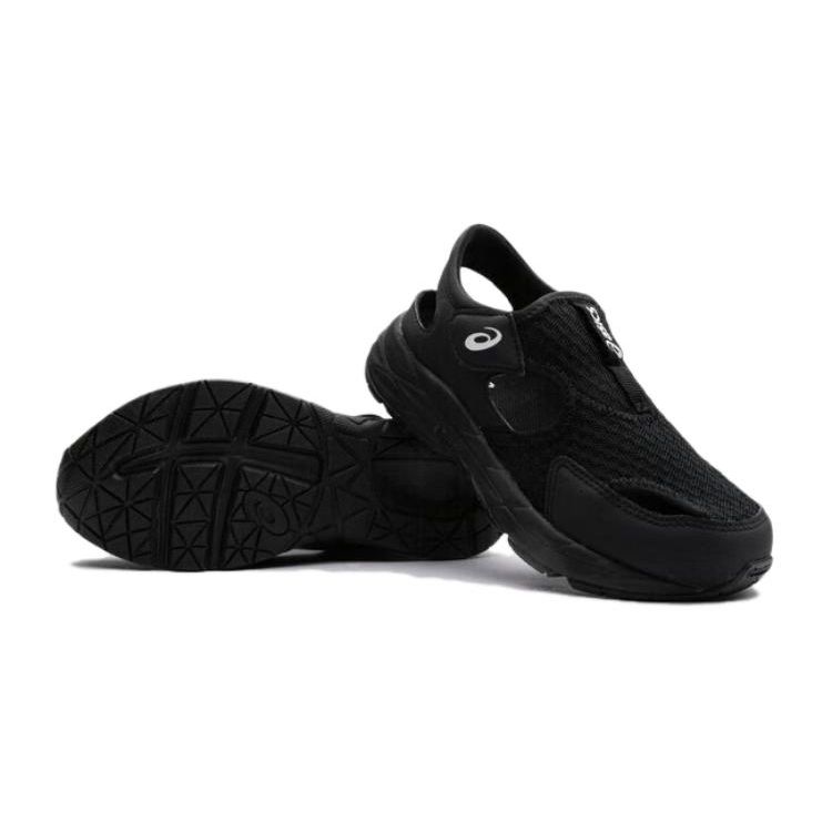 Asics Running Kids Contend Series Breathable Shock Absorbing Durable Outdoor Sandals Kids Sandals Black 1014A306-001