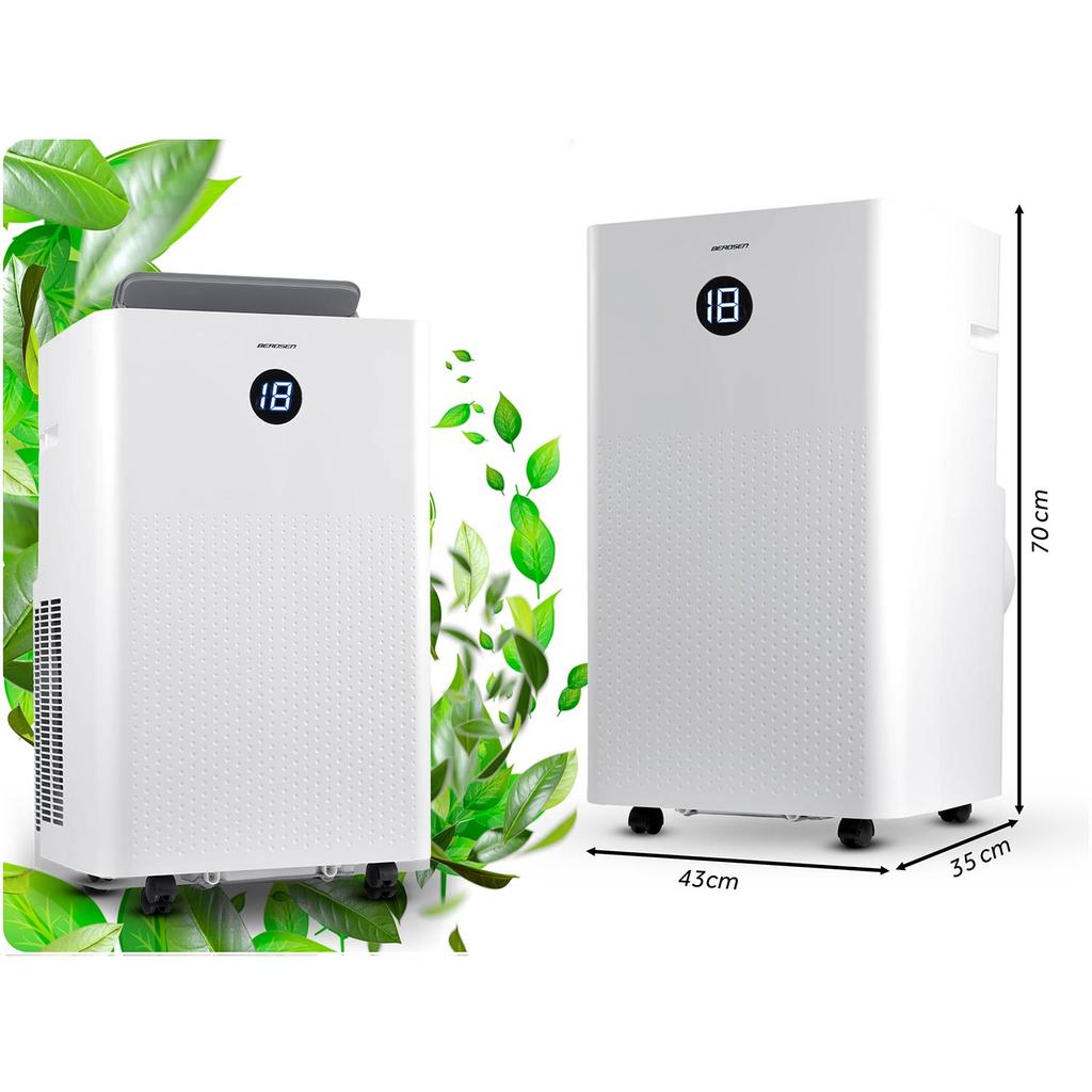 Draagbare Airconditioner Met Afdichting 14000 Btu Luchtontvochtiger Verwarming Wifi 37L/24H Berdsen Bd-584